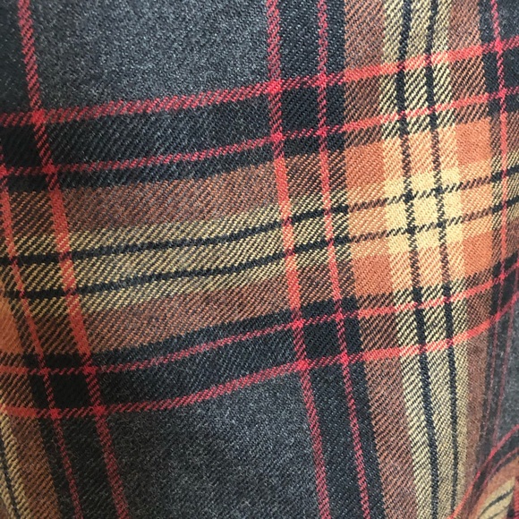 Wool Plaid Wrap Skirt by Rena Rowan 6P - Picture 2 of 5